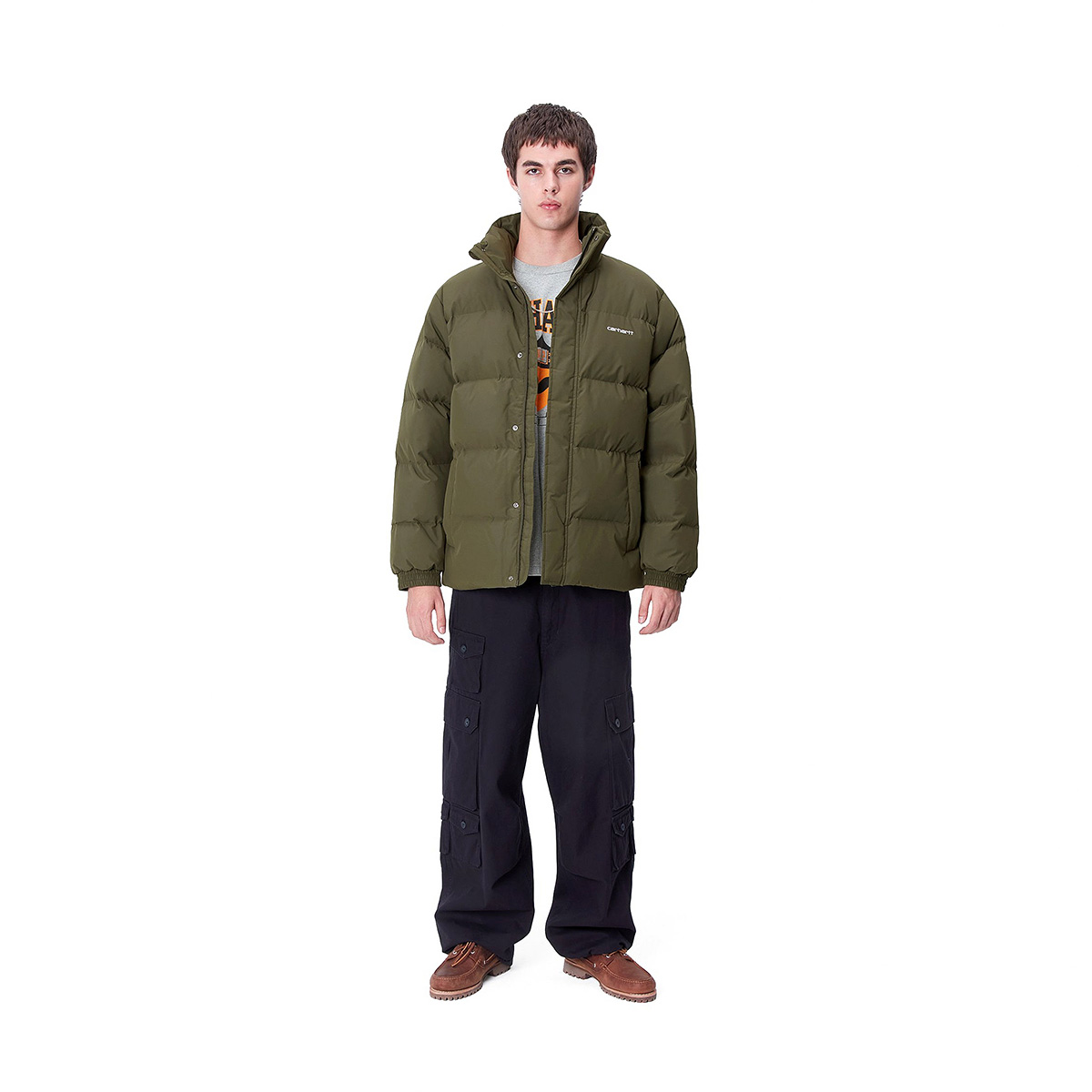 Carhartt WIP Danville Jacket Office Green/White | Skatestore